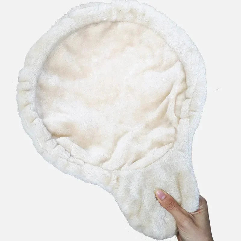 Product Image for Avelena | Katze Kletterrahmen Ersatz Hängematte Warm Gemütlich Plüsch Kätzchenkorb Nest Katze Kletterrahmen Zubehör Katzenrahmen Weiches Nest, beige