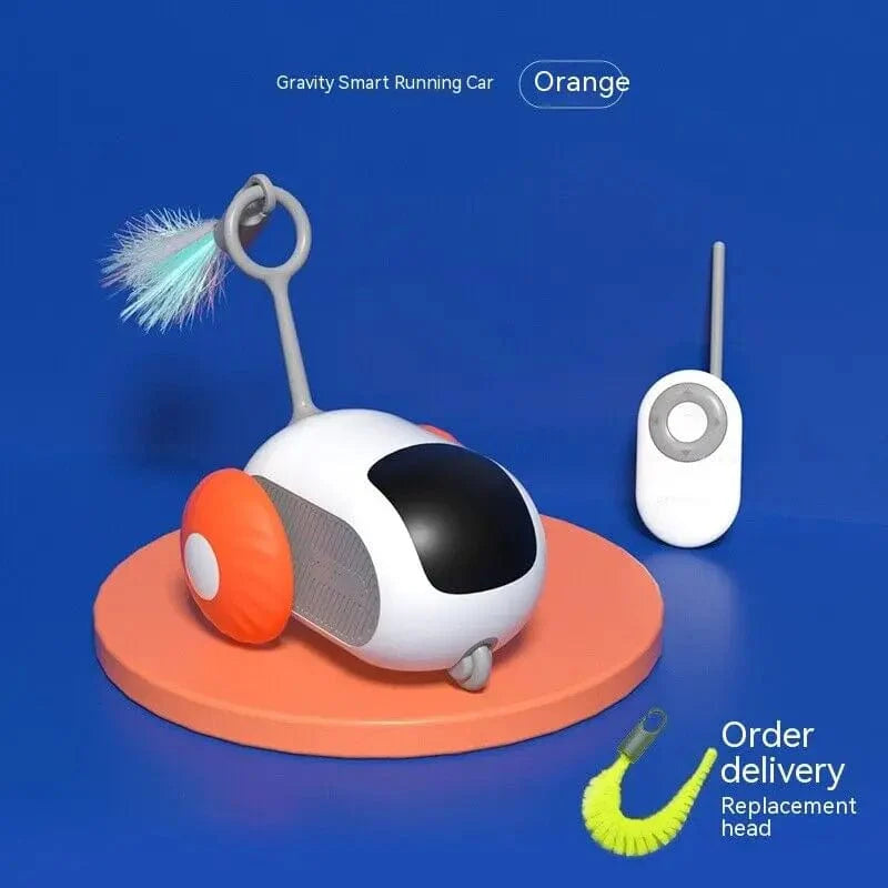 Product Image for Avelena | Atuban Fernbedienung Smart Katzen Spielzeug, Aktives Rollauto Mit Austauschbarem Auto, Wiederaufladbares Bösartiges Auto Für Indoor-Katzen/