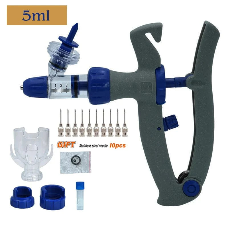 Product Image for Avelena | 1Ml/2Ml/5Ml Automatische Veterinäre Kontinuierliche Spritze Tierinjektion Einstellbarer Impfstoff Für Nutztiere Schwein Rind Schaf, typ1 5ml