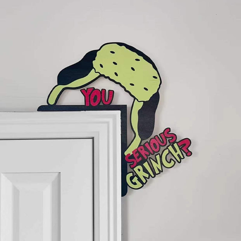 Product Image for Avelena | Weihnachts Grinch Dekorative Türrahmen, #01