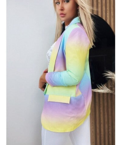 Product Image for Avelena | Lässige Mode Krawatten-Blazer, Rosa Streifen / 3XL