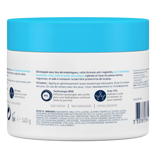 CeraVe SA Smoothing Cream Pot with Salicylic Acid for Dry, Rough & Bumpy Skin 340g