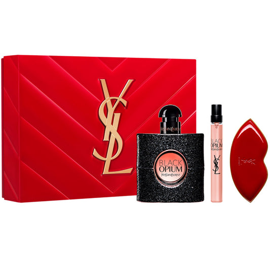 Yves Saint Laurent Black Opium Gift Set 50ml EDP, 10ml EDP & Compact Mirror