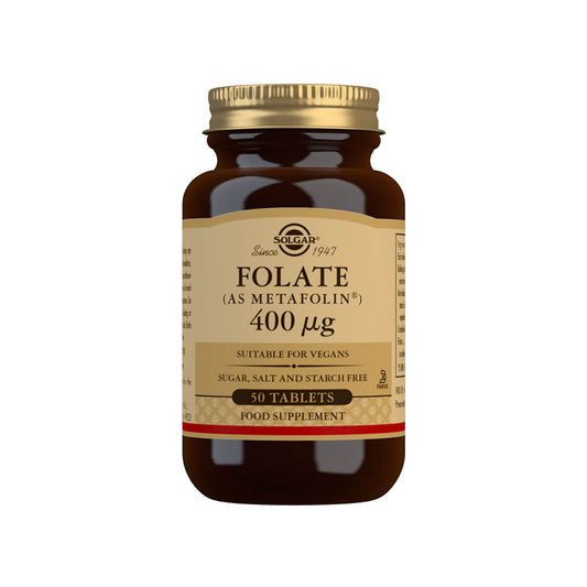 Solgar® Folate (as Metafolin®) 400 µg Tablets - Pack of 50