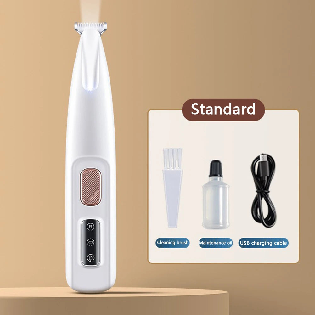 Dog Paw Trimmer with LED Light Fully Waterproof 2025 StepbyStep