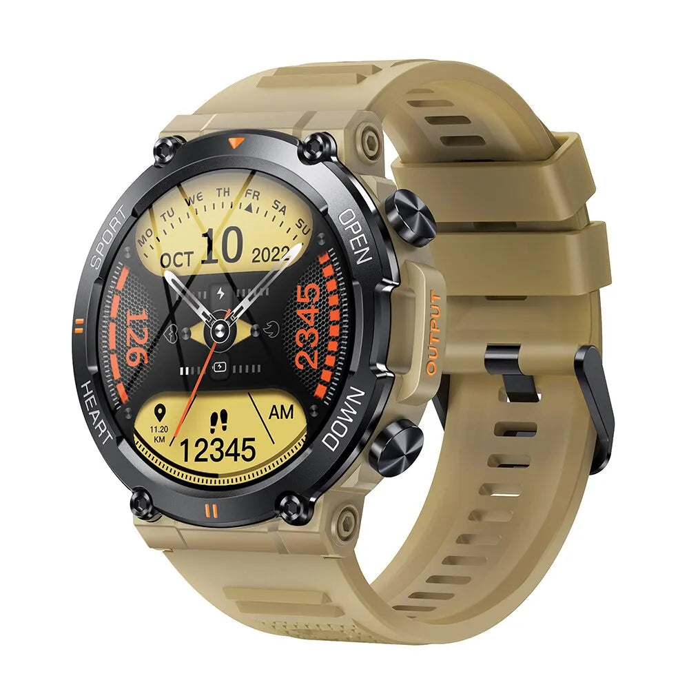 1.39 Inch HD Bluetooth Call Smart Watch Men Sports Fitness Tracker Heart Monitor 400mAh Smartwatch For XIAOMI Android IOS K56