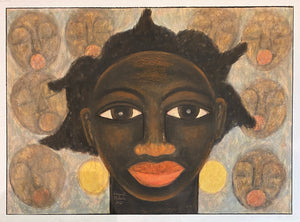 BLACK ANGEL FACE - Mabote Art