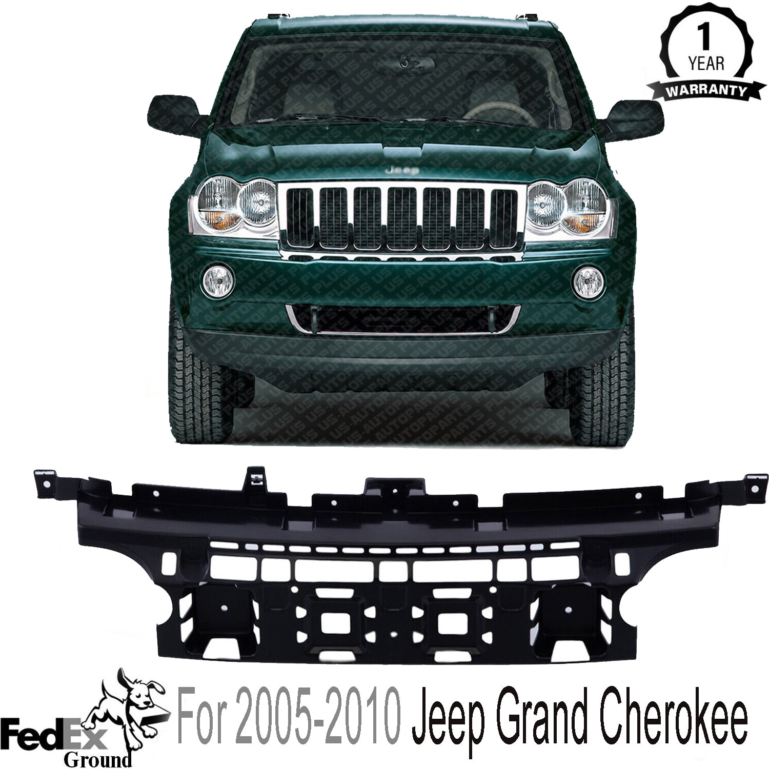Front Bumper Bracket Support Absorber For 2005-2010 Jeep Grand Cherokee