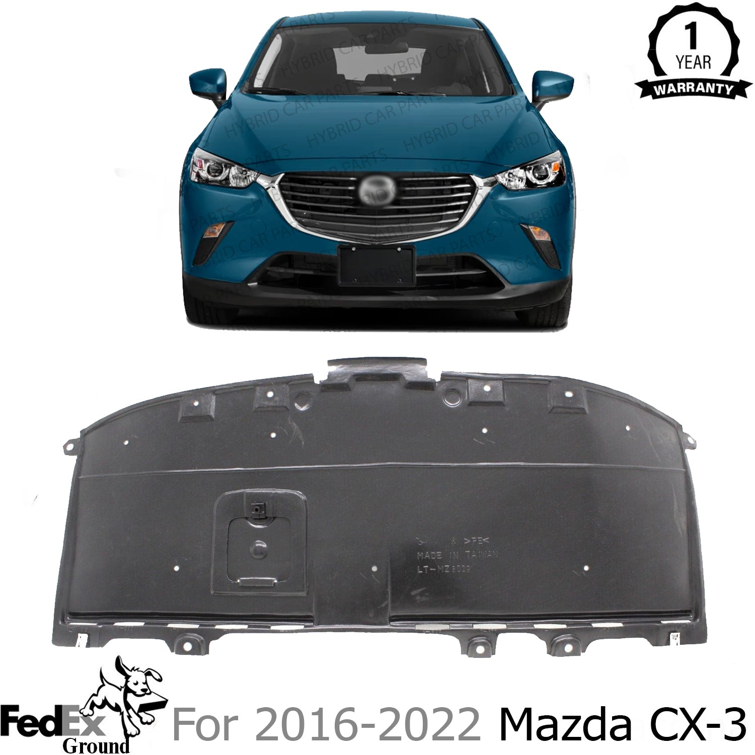 New Front Engine Splash Shield for 2016-2022 Mazda CX-3