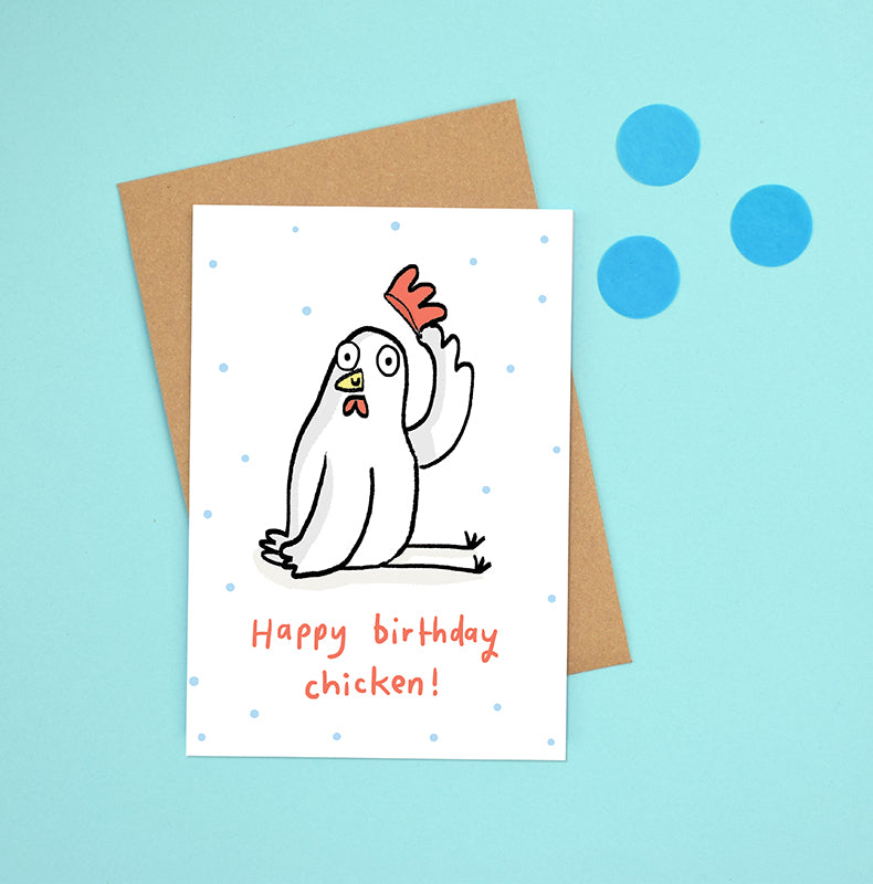 Happy Birthday Chicken Card – sarahrayshop