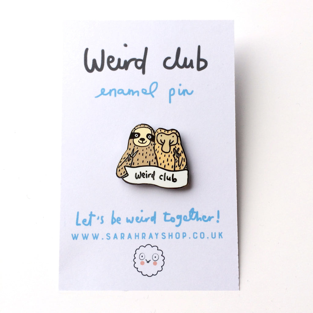 Weird Club Enamel Pin Badge – sarahrayshop