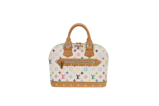 LOUIS VUITTON MURAKAMI WHITE MONOGRAM MULTICOLOR ALMA PM BAG (2004