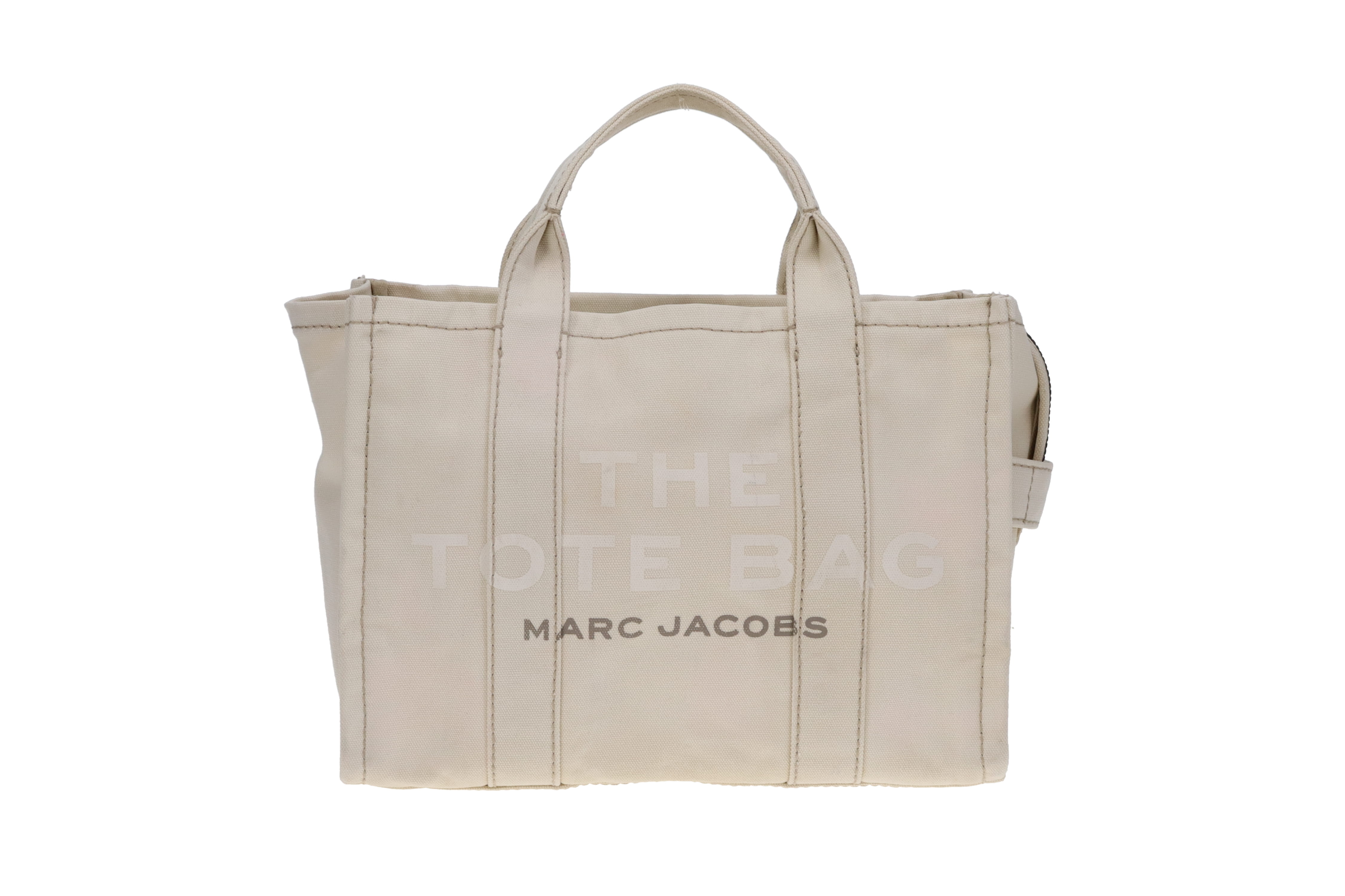 Marc Jacobs Cream Canvas The Medium Tote Bag - Designer Exchange product image