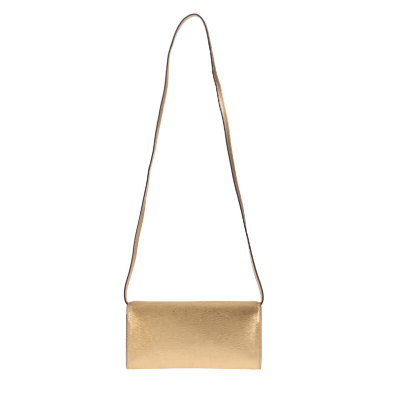 Michael Kors Gold Textured Leather Clutch On Strap GH – Designer Exchange  Ltd