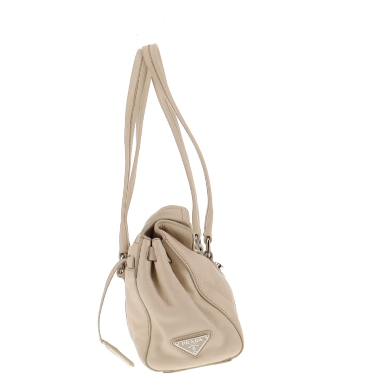 Prada Cream Vitello Easy Shoulder Bag – Designer Exchange Ltd