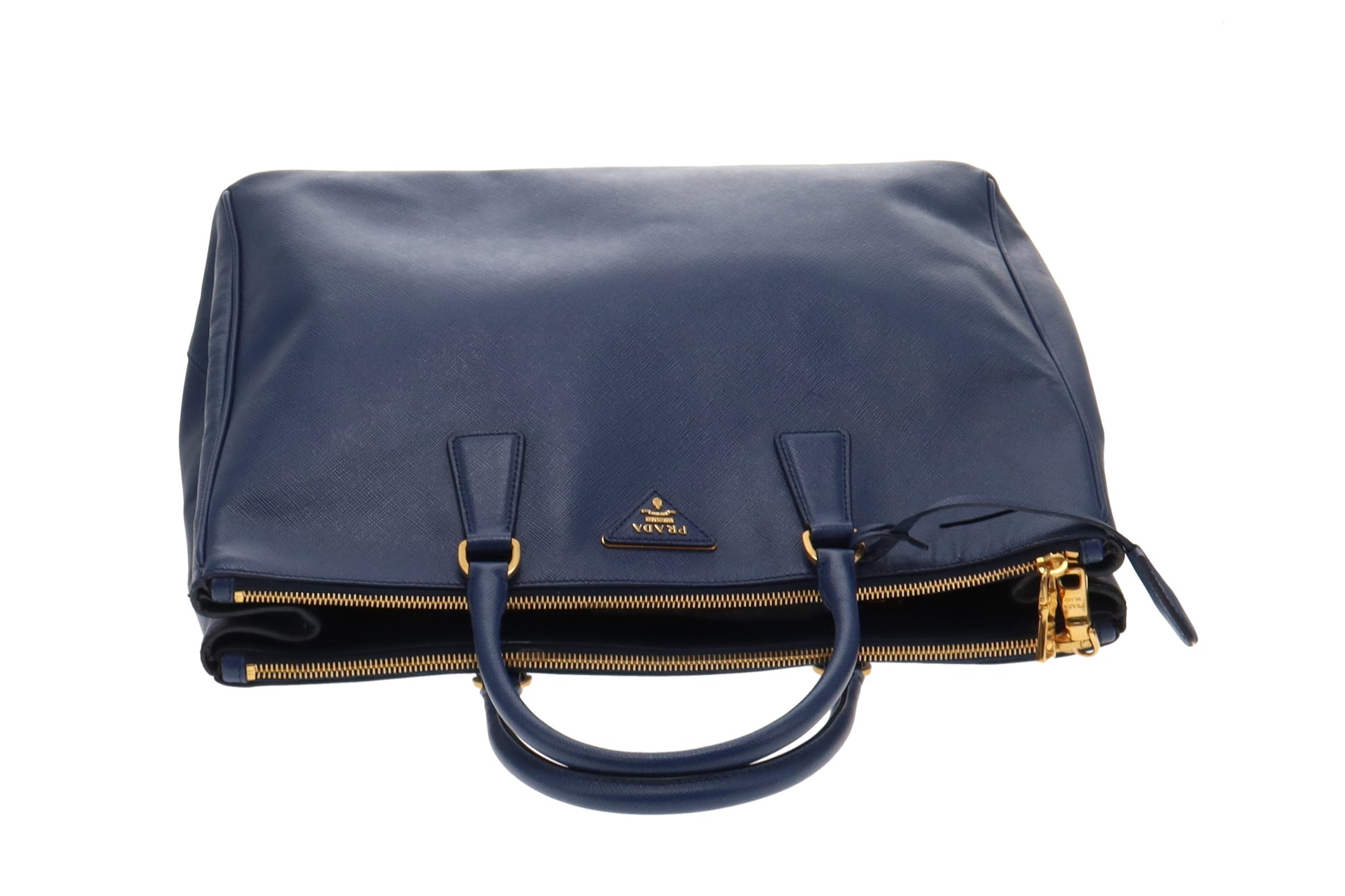 Prada Blue Saffiano Lux Large Executive Tote Bag – Designer Exchange Ltd