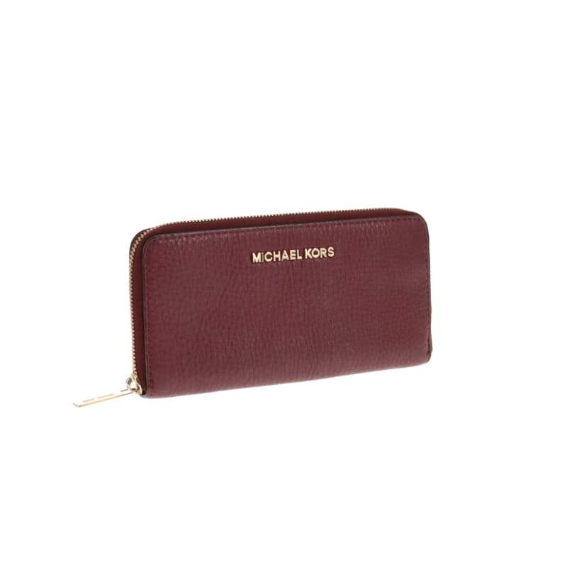 Michael Kors Purple Grained Leather Long Zip Wallet – Designer Exchange Ltd