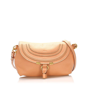 Bracelet nile leather handbag Chloé Beige in Leather - 32532889