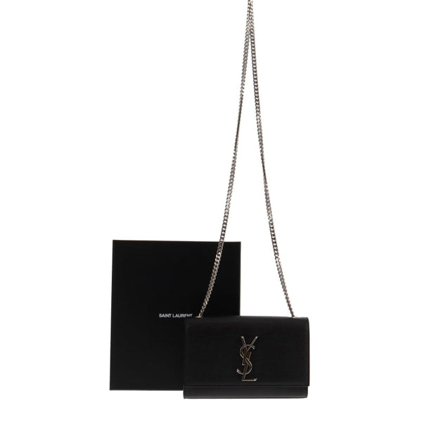 NERO SAINT LAURENT KATE MEDIUM CHAIN BAG (364021BOW0N)