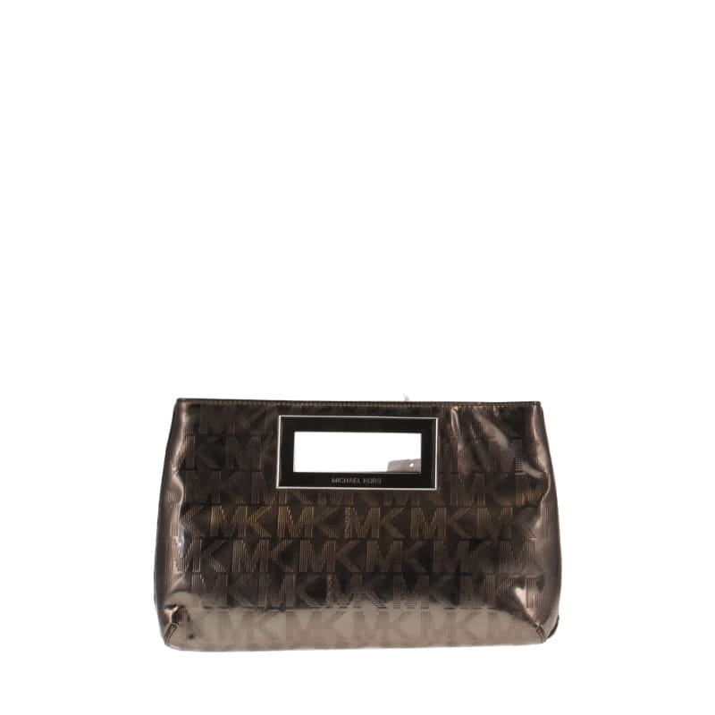 Michael Kors Nickel Monogram Berkeley Clutch – Designer Exchange Ltd