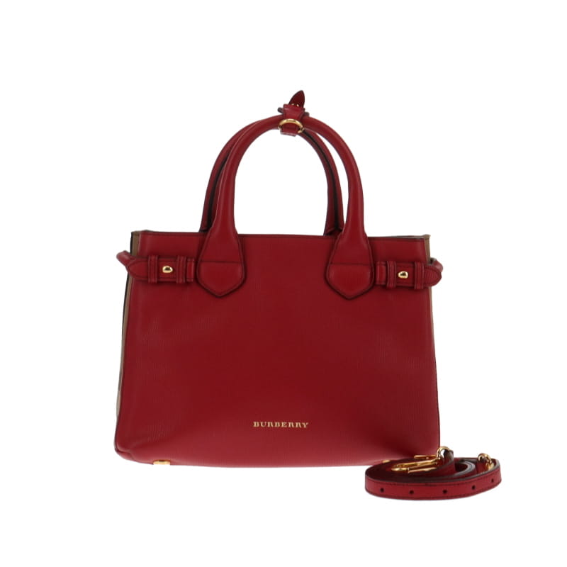 Burberry Small Red Banner Tote – Designer Exchange Ltd