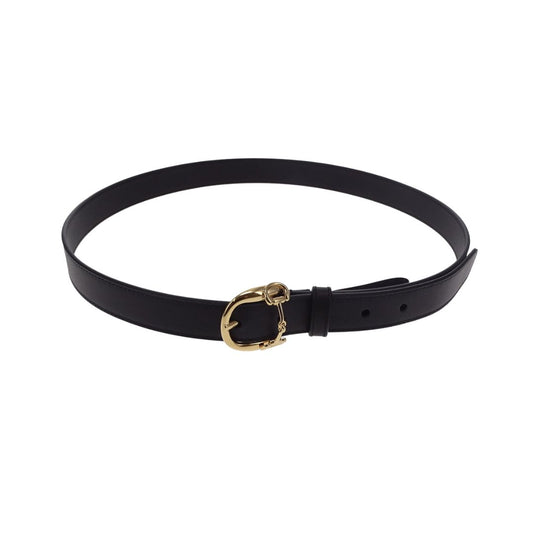 Gucci Black Leather GHW Horsebit Buckle Belt 90/36