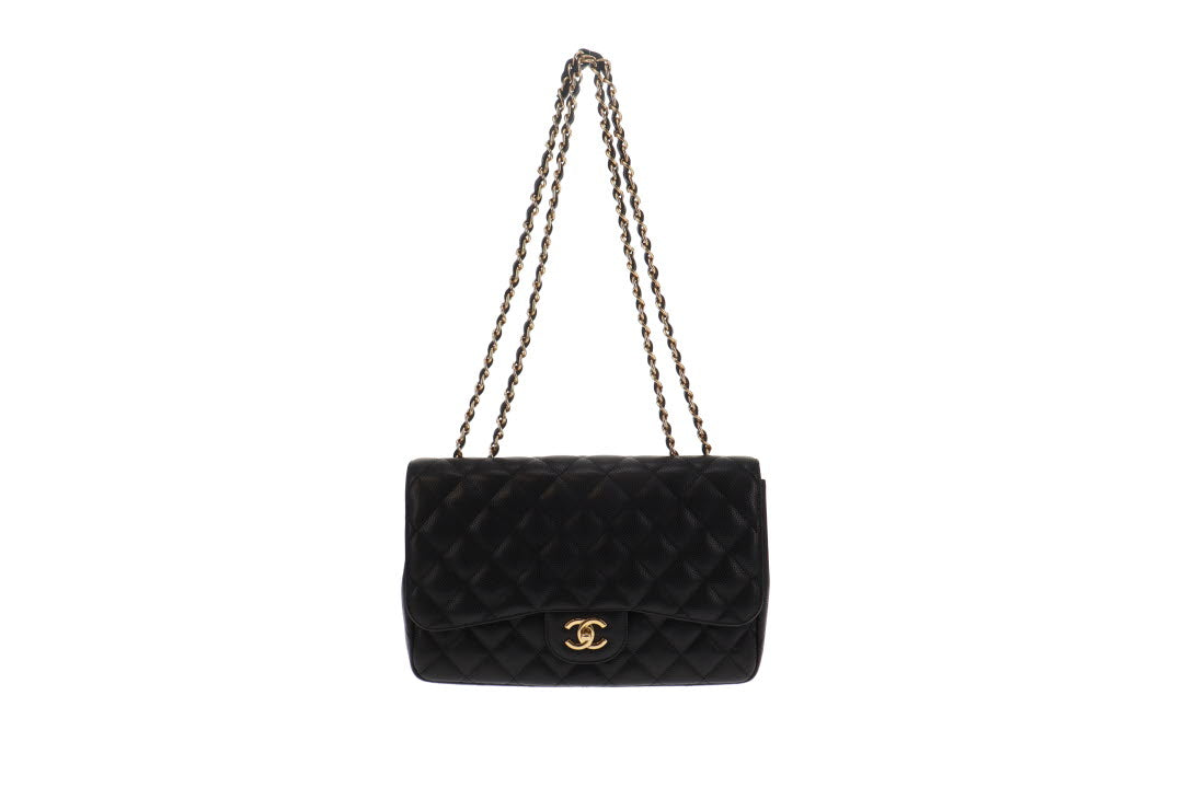 Chanel Black Caviar Classic Jumbo Single Flap 2009/10 – Designer Exchange  Ltd