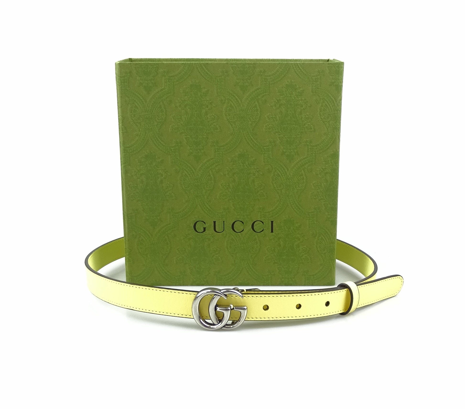 Gucci Marmont Thin Belt GG 80/32 Lemon – Designer Exchange Ltd