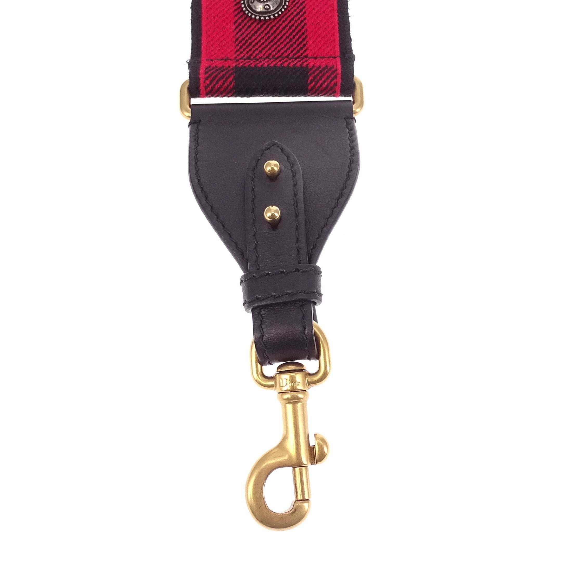 Christian Dior Multicolour Oblique Embroidery Shoulder Strap  Loop  Generation