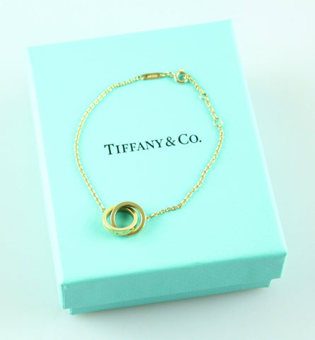 Tiffany & Co 1837 Interlocking Circles 18K Yellow Gold Bracelet
