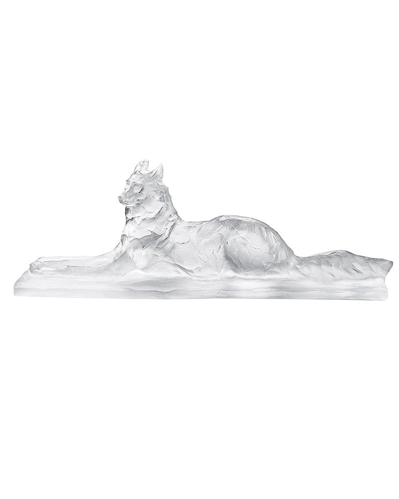 Reclining Egyptian Wolf Rembrandt Bugatti by Lalique 2014 Limited Edition