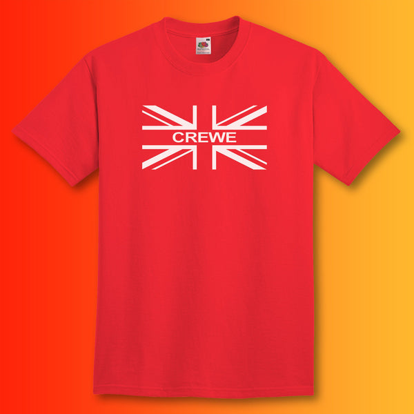 Crewe Union Jack Flag Shirt available in 8 Unisex Sizes – Sloganite.com