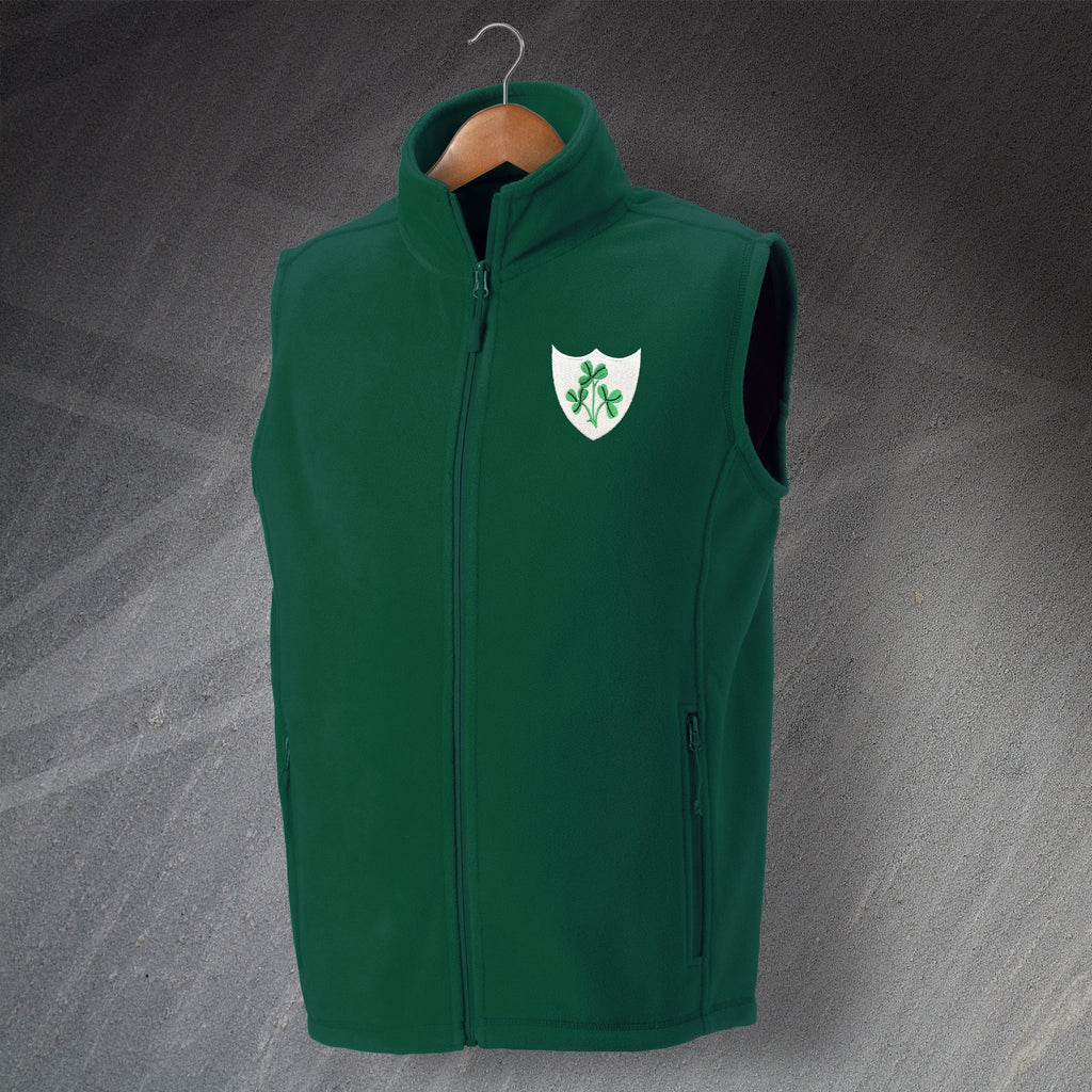 Ireland Rugby Fleece Gilet | Embroidered Irish Rugby Merchandise ...