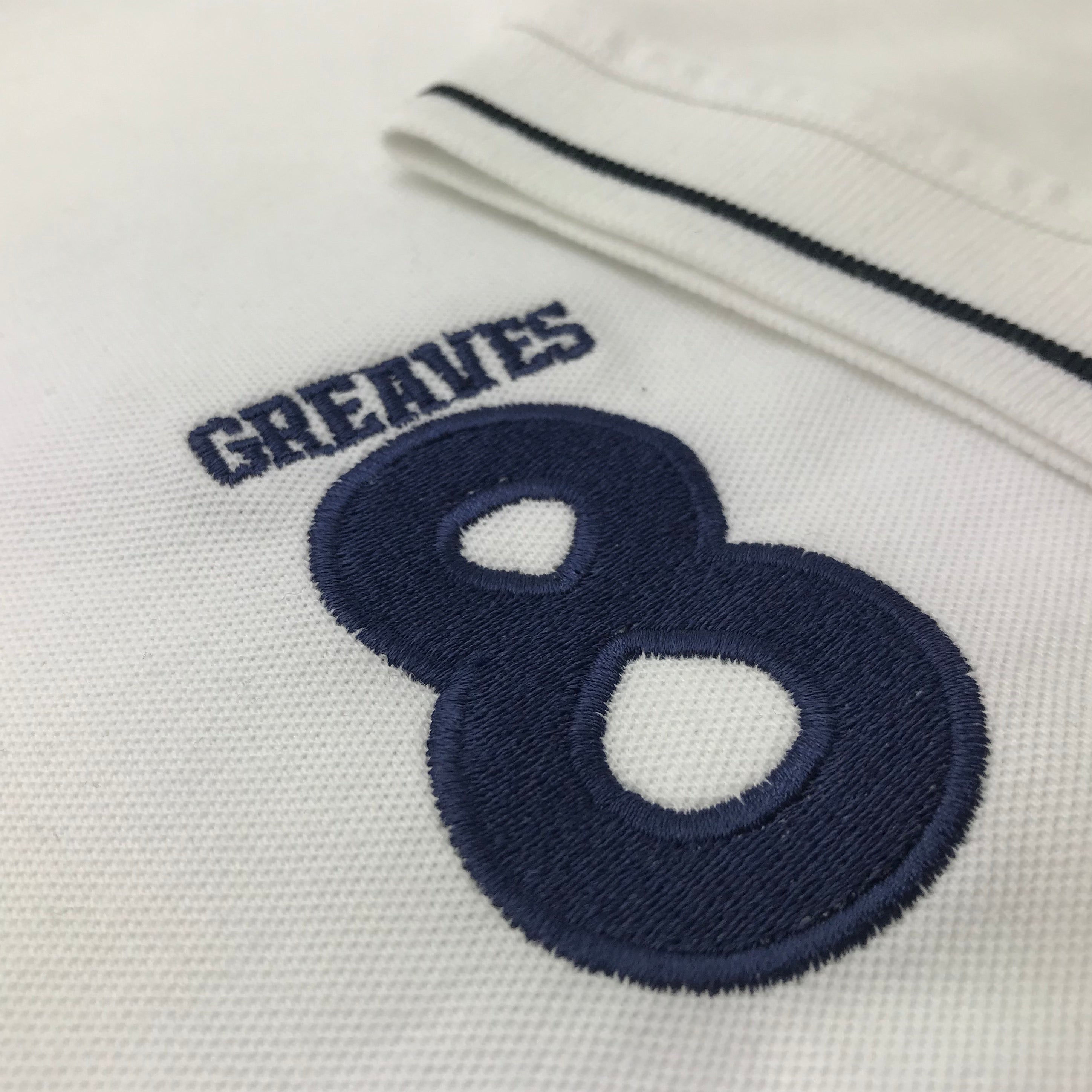 Jimmy Greaves Shirt | Embroidered Tottenham Football Shirts for Sale ...