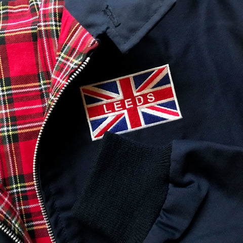 Leeds Flag Harrington Jacket | Embroidered Union Jack Jackets for Sale ...