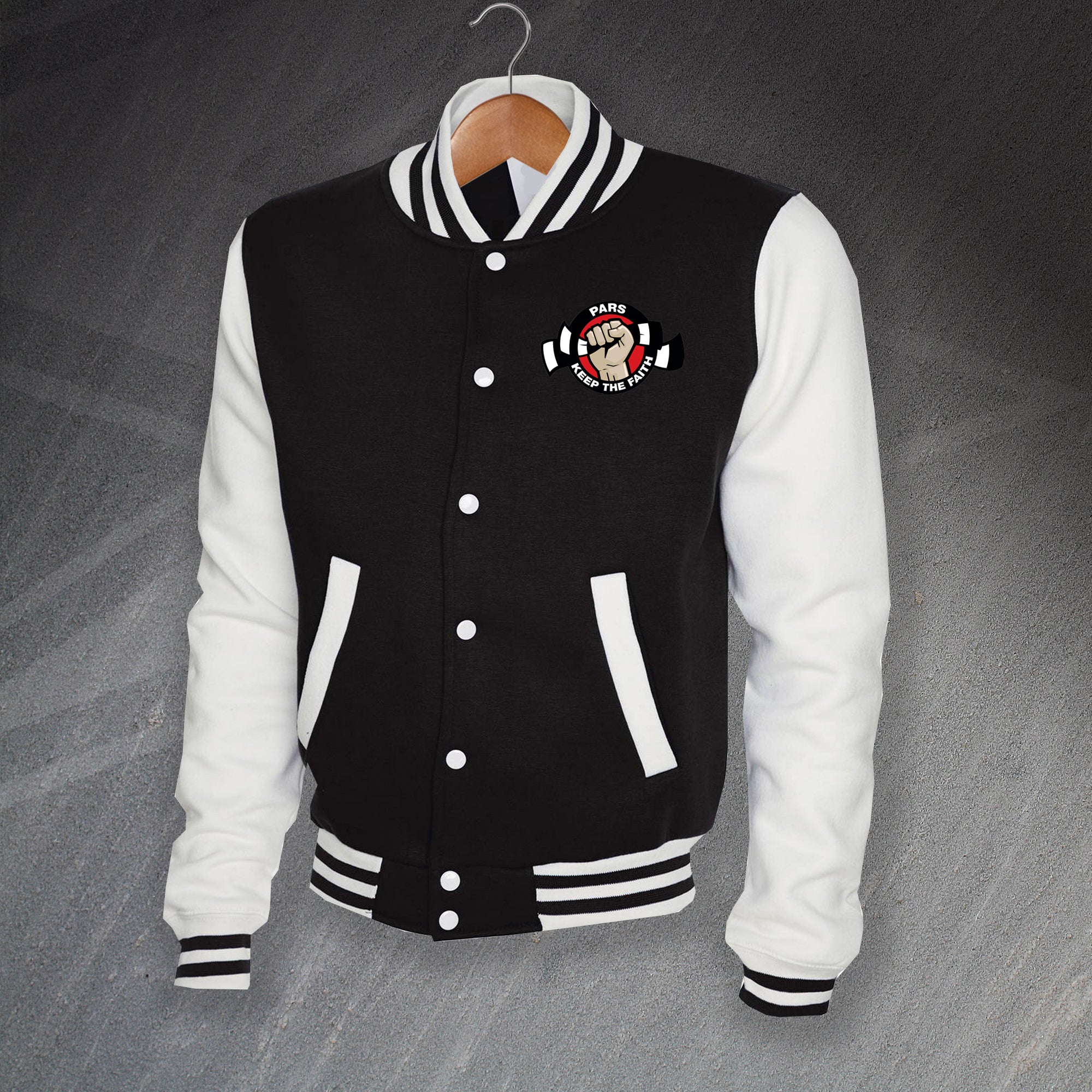 Pars Keep The Faith Varsity Jacket | Dunfermline Coats for Sale ...