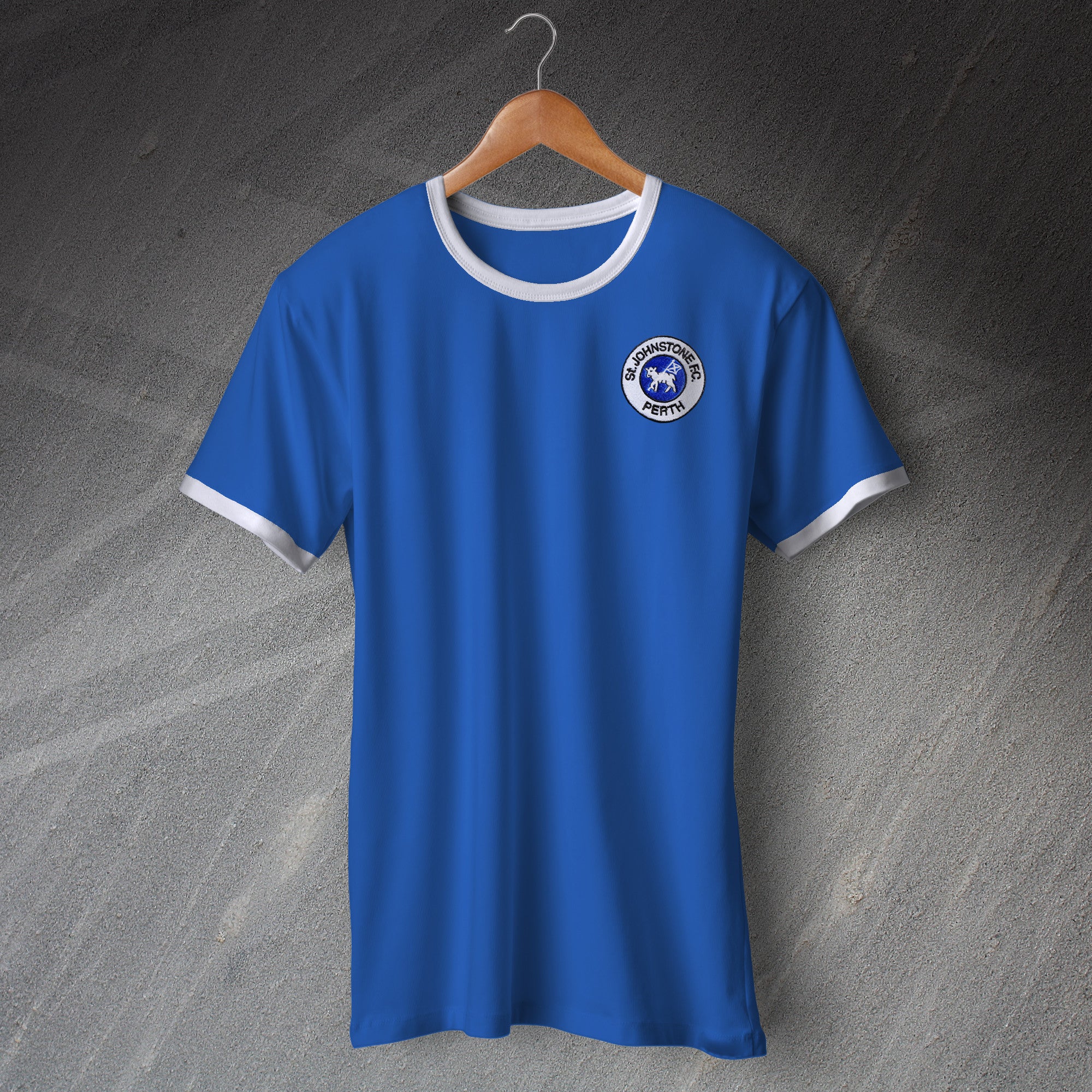 Old School St Johnstone Football Shirt | St Johnstone Ringer Shirts ...
