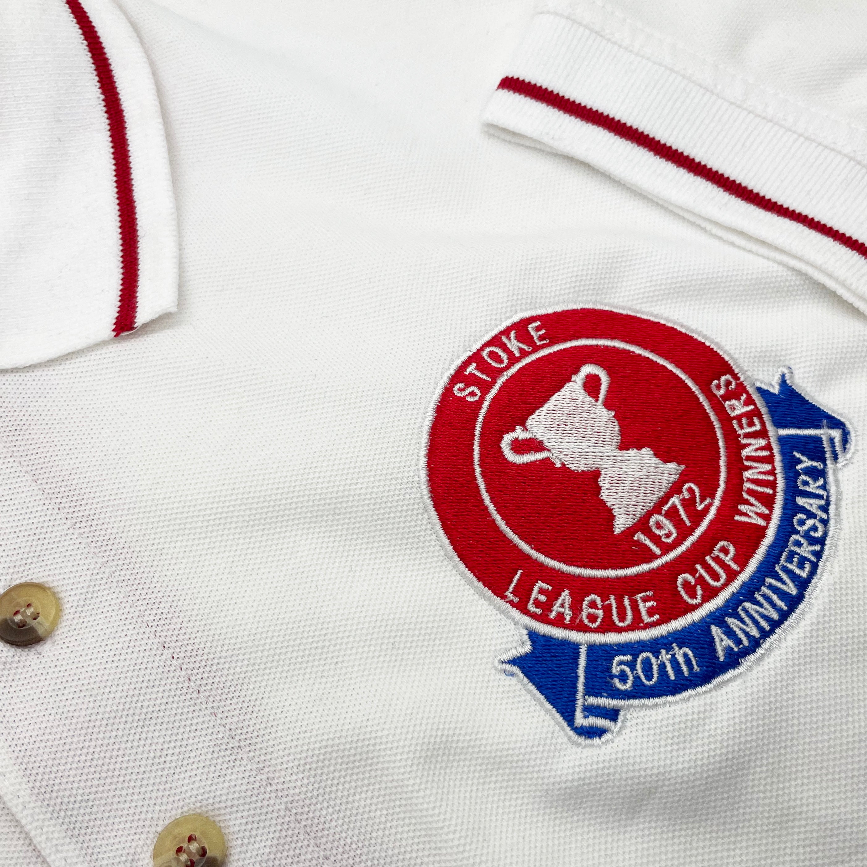 Retro Stoke League Cup 1972 50th Anniversary Polo Shirt | Stoke Tops ...