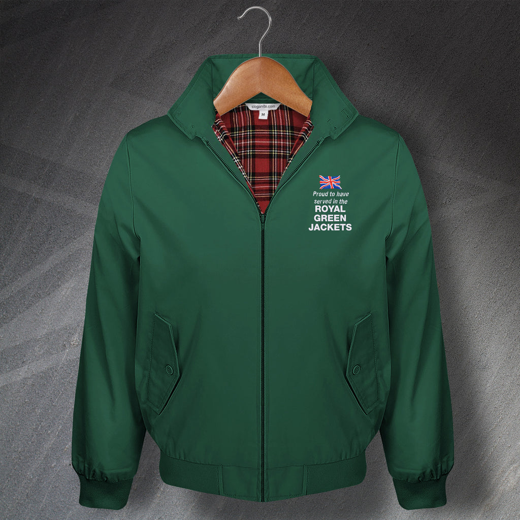 Royal Green Jackets Harrington Jacket Royal Green Jackets Clothing