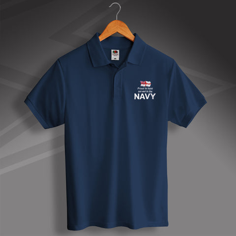 Navy Polo Shirt | Exclusive Embroidered Navy Merchandise for Sale ...