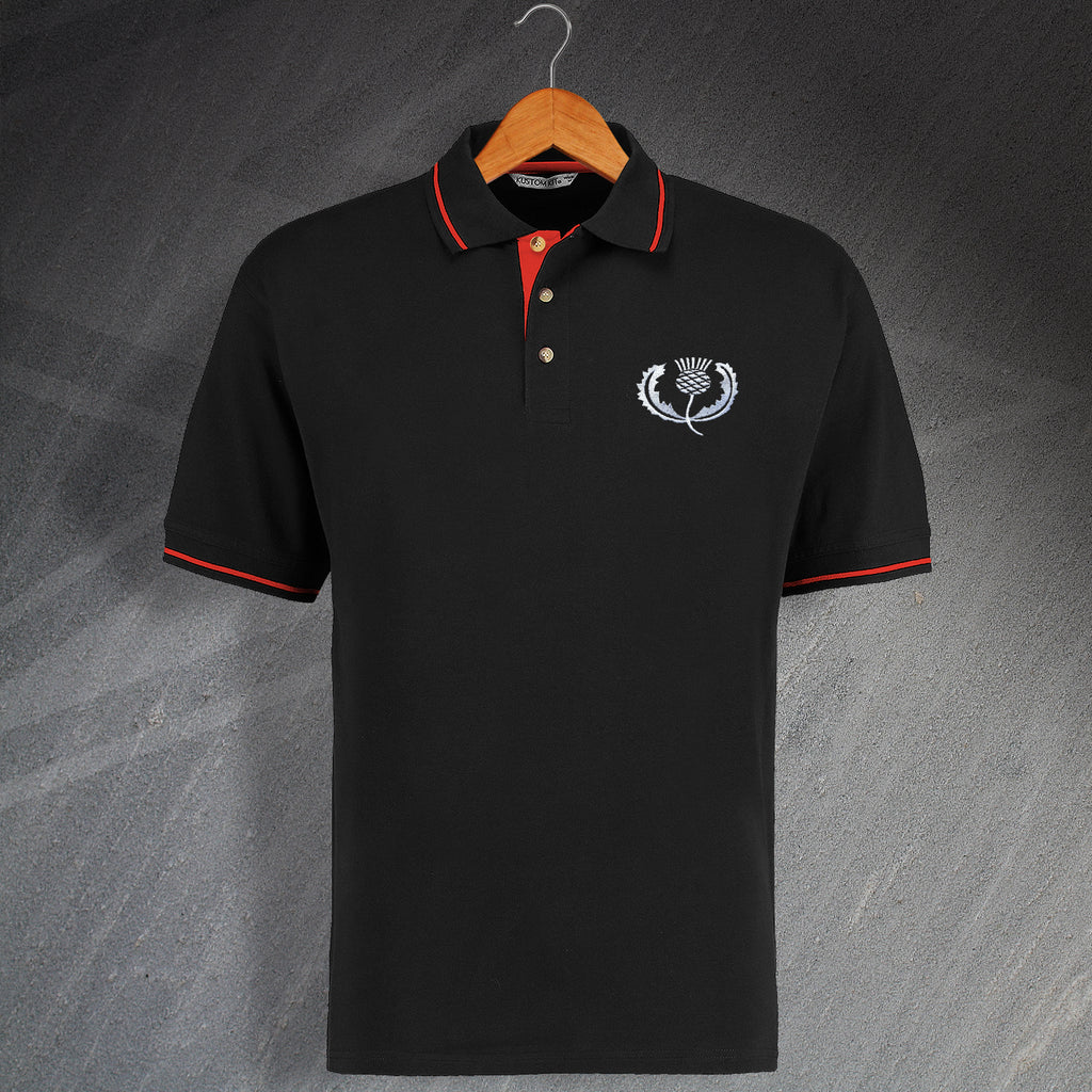 Retro Scotland Rugby Polo Shirt | Scottish Rugby Polo Shirts for Sale ...