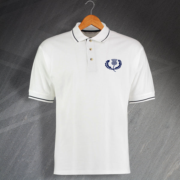 Scotland Rugby Polo Shirt | Retro Embroidered Scotland Rugby Clothing ...