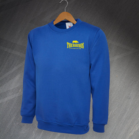 The Rhinos Rugby Sweatshirt Embroidered It's a Way of Life
