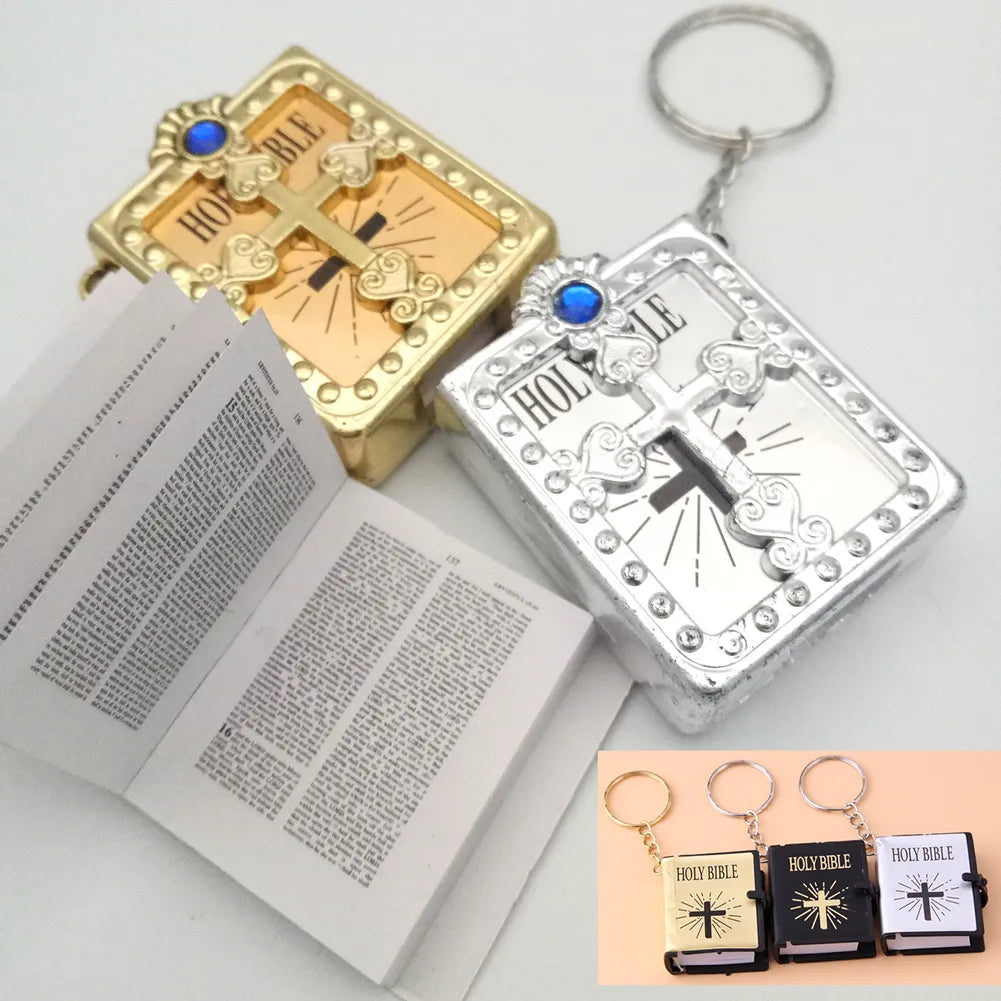 English Mini HOLY Bible Key Chain