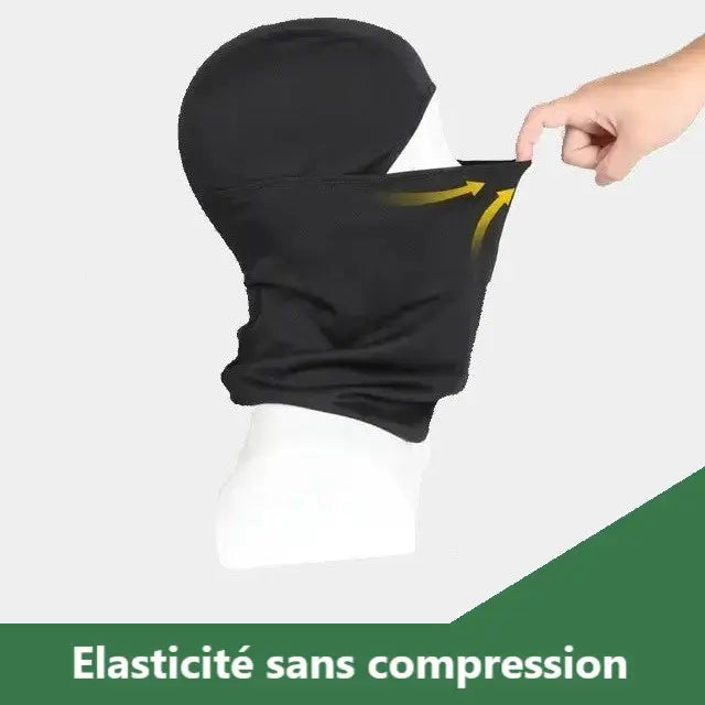 Elastische militärische Camouflage-Balaclava ohne Kompression, die Flexibilität und Komfort zeigt.