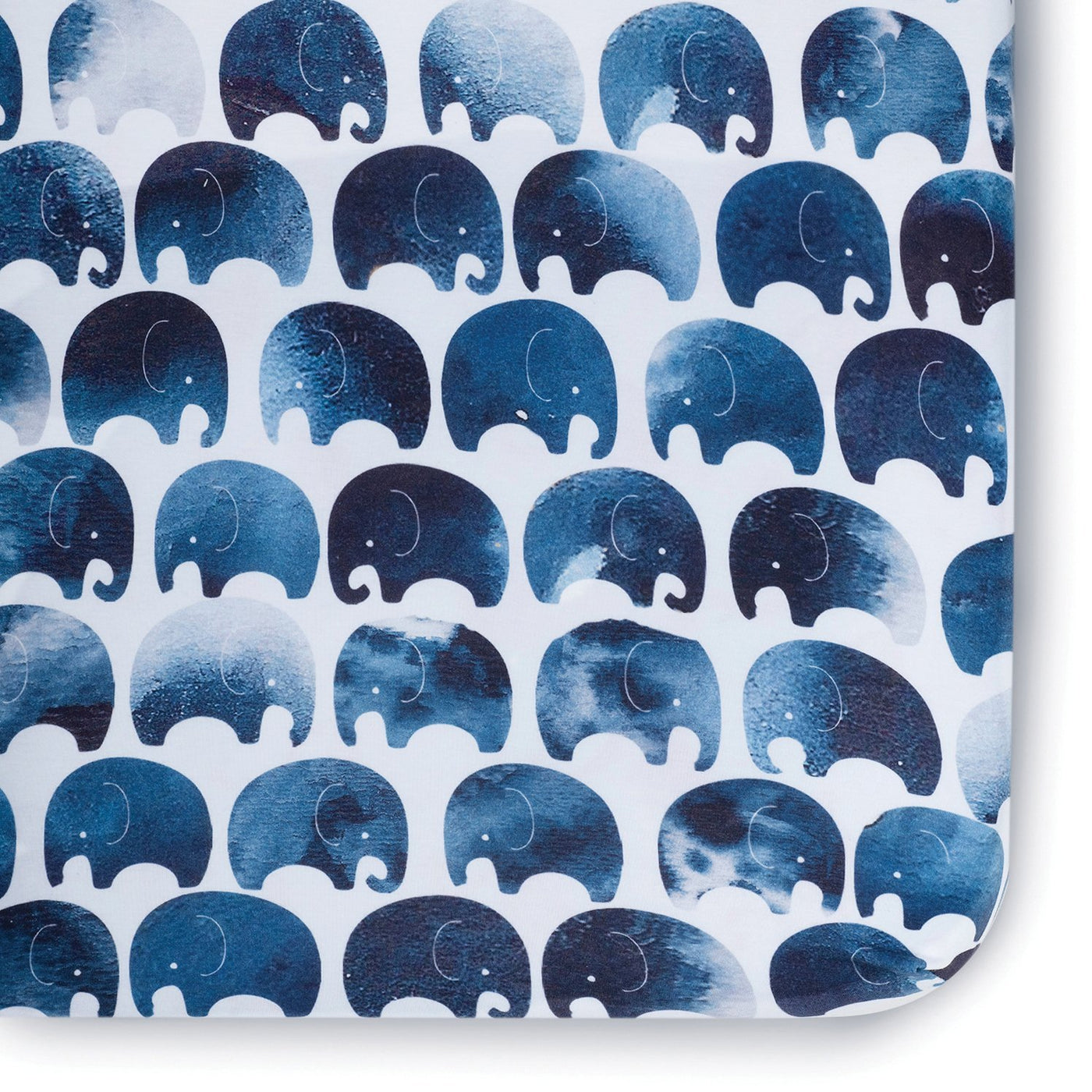 indigo crib sheet