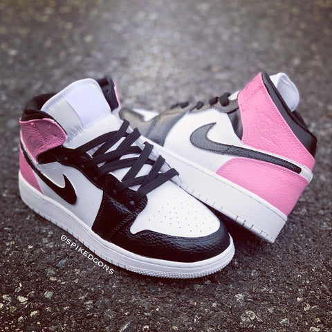 custom pink jordans