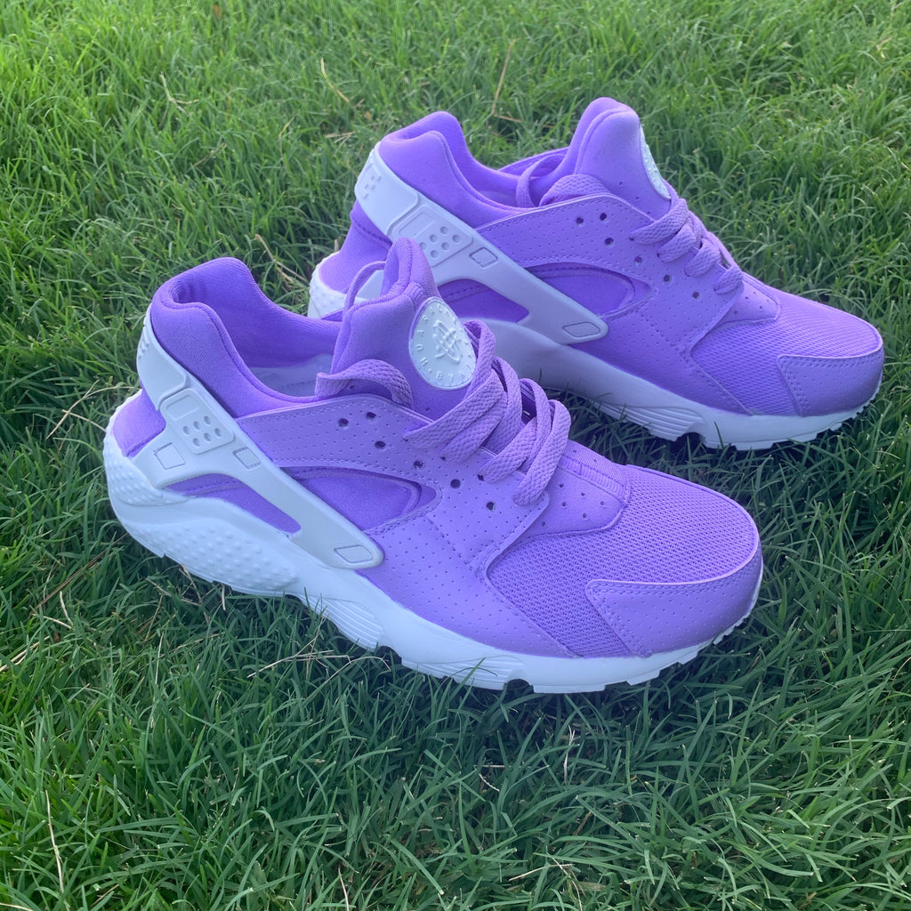 custom purple huaraches