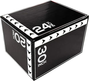 3 in 1 20 x 24 x 30 Inch Foam Plyometric Box Jump - riseaboveshopping