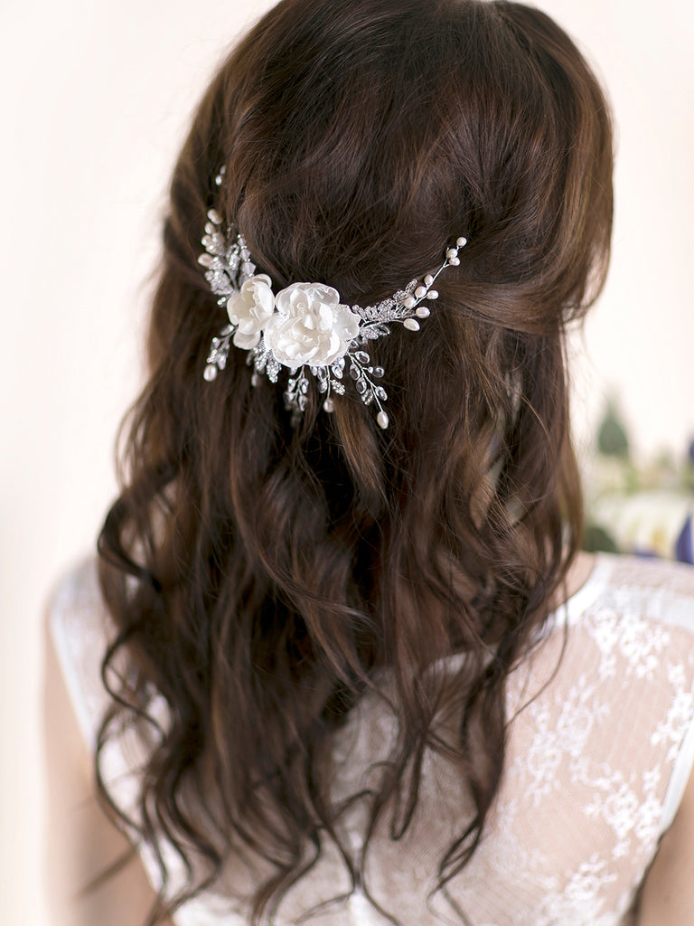 flower hair comb